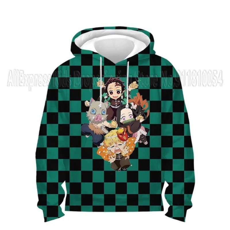 Малыши Демон Slayer 3D принт толстовки детские аниме толстовки мальчики девочки мультфильм свитера детские топы пальто Sudadera Escolar