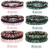 3pcs/set Couple Distance Bracelet Natural Stone Agates Quartz Crytsal Beads Bracelet for Men Women Yoga Charm Bracelets Jewelry