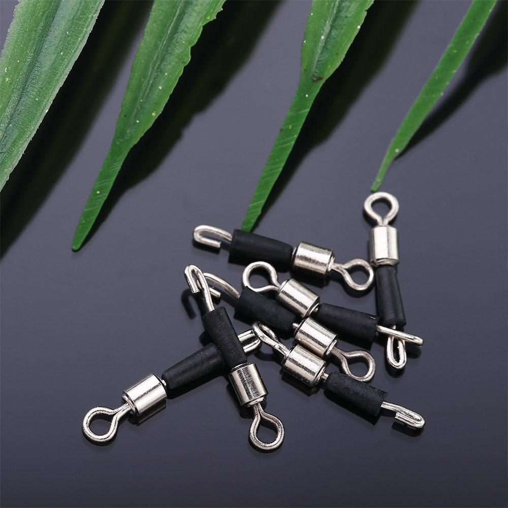 Стальной Быстросъемный Вертлюг Рыболовный Вертлюг с Подшипником Быстроразъемный Соединитель Рыболовный Крючок Цельные Кольца Вращающийся