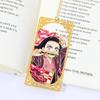 Аниме Клинок, рассекающий демонов Kimetsu no Yaiba Металлическая закладка Танджиро Незуко Зеницу Аниме Косплей Подарок Для студентов Коллекция канцелярских принадлежностей Закладка