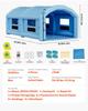VEVOR Inflatable Paint Booth, 10 x 6 x 4 m, Inflatable Spray Booth with 950W and 1100W Blowers and Air Filter System, Round Roof, for Painting Car