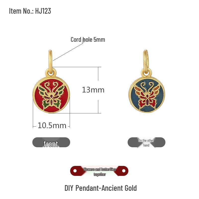 Древние золотые песочные перегородчатые бусины для изготовления украшений своими руками: Маленькая подвеска-капля, ожерелье и браслет, аксессуары