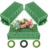 Floral Foam Cage Floral Foam Cage, 3 Pack Floral Foam Blocks for Flower, Flower Holder with Floral Foam, Cage Bowl Flower Foam