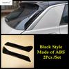 Rear Window Spoiler Panel Sequ Decoration Cover Trim For Volkswagen T-Roc T Roc 2018 - 2024 ABS Black Accessories Exterior