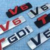 Авто Стайлинг Металлический Логотип Эмблема Двигателя V6 Багажник Спортивный Турбо Значок Авто 3D Наклейка Декаль Аксессуары