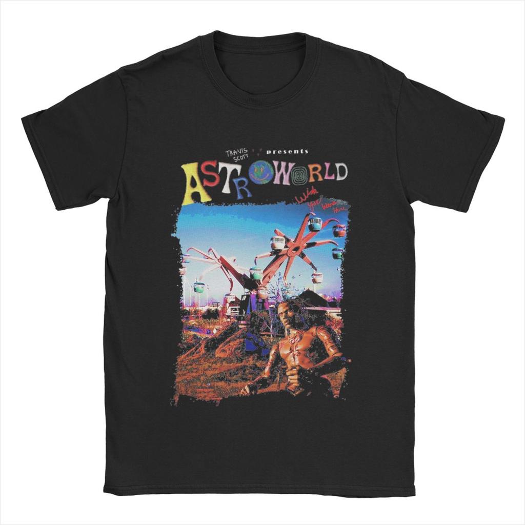 Мужская Женская Футболка с Графическим Принтом Альбома Рэпера Трэвиса Скотта, Наряд для Отдыха, 100% Хлопок, Футболки, Одежда, Уникальная