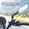 Bike Rearview Mirror Bicycle Handlebar Rear View Mirror 360 Degrees Rotatable Safety Mirror Wide Angle for