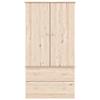 VidaXL Wardrobe HIGH 90x55x170 Cm Solid Pine Wood, Storage Cabinet, Wardrobe Organizer, Cabinet, Closet, 353929