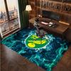 Norwich City Football Print Crystal Velvet Rug, Comfortable Water Absorbent Non Slip Indoor Floor Carpet