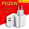 Быстрое зарядное устройство PD20W: Сертифицированные CE двойные порты A+C для мобильных устройств