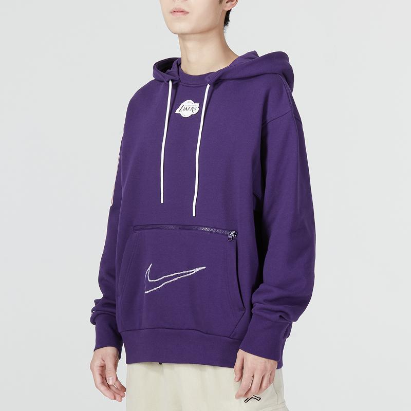 Nike Толстовки Мужские Фиолетовые С Капюшоном Средней Посадки Обычные DR2420-535