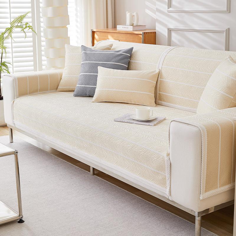 Simple and Modern Fabric Craft Non-Slip Sofa Cushion Four Seasons Universal Sofa Cover Cover Towel Living Room Sofa Cover Cloth