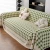 Houndstooth Sofa Cover Towel Vintage Cloth Sofa  Spring Four Seasons Sofa Cushion Woolen Full Cover Towel Blanket Sofa Mat