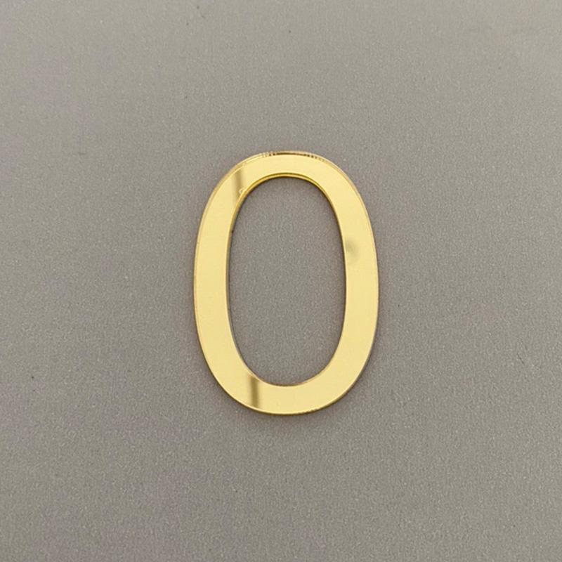 1PC Self Adhesive Door Number Acrylic Plate Address Plaque Mailbox Sign Sticker House Number