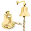 4 Inch Hanging Bell Solid Bell with Deep Sound Antique Style Home Decor for Wall, Door,