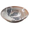 Yamashita Kogei Medium Bowl, White, 20.8 x 20.2 x 6.2 cm, Gray Shino Turnip Flat Bowl, 14054490