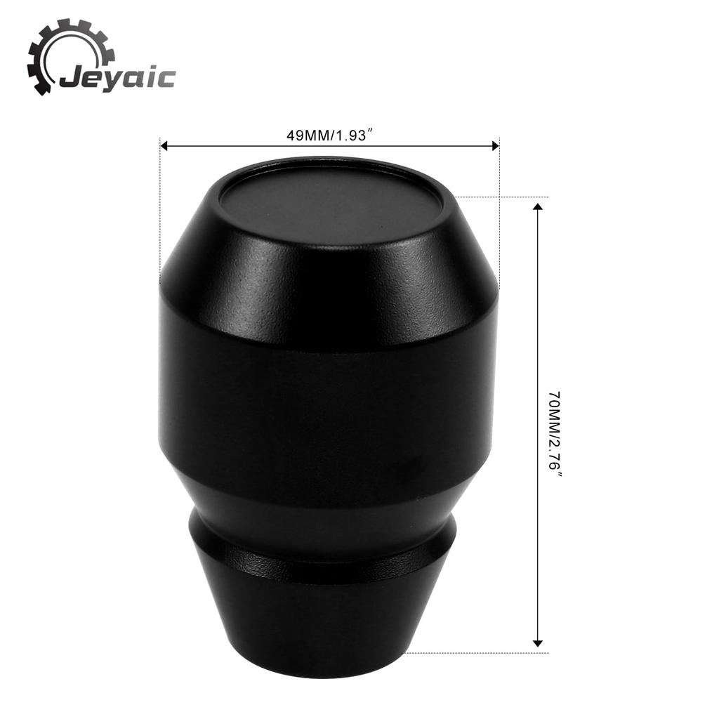Jeyaic Universal Shift Knob for Manual Aluminum Shift Includes Shift Knob Conversion 49mm X Includes and Manual Transmission Shift Pattern Black
