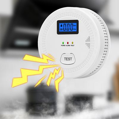 Детектор дыма и угарного газа Двойные датчики высокой стабильности Умный детектор дыма Звуковой свет