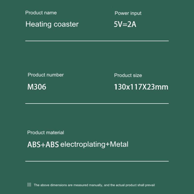 Мини-портативная USB-подогреватель чашек, 3 шестерни, кофейная кружка, нагревательная подставка, умная термостатическая плита, грелка с молоком, чаем, водой, нагреватель