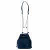 [Assob] Water Proof Suede Mini Draw String Shoulder Drawstring Bag, Navy