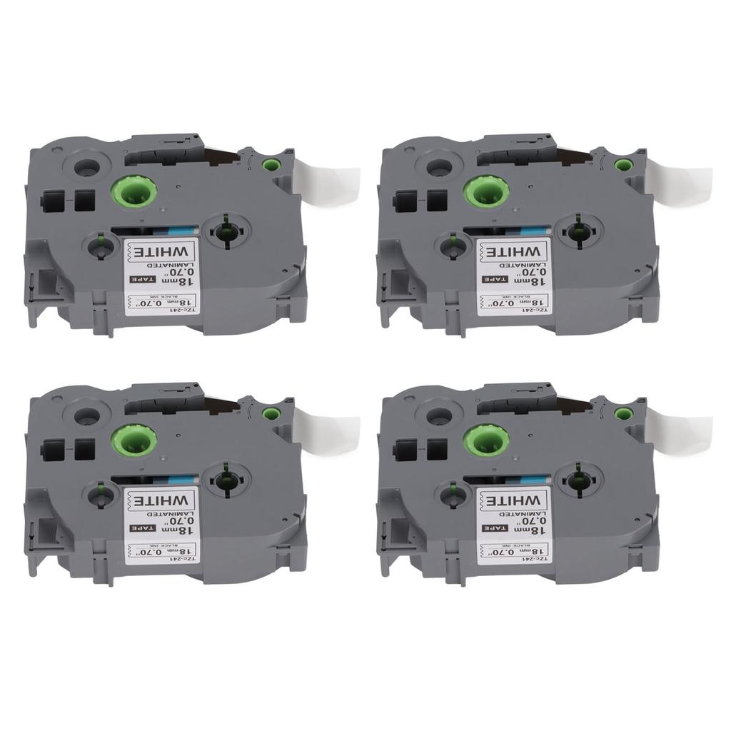 Label Maker Tape 18mm Width 8M Length Black On White Label Maker Refills for TZe 141 for TZe 241