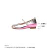 Inner Height-increasing Soft-soled Mary Jane Shoes Women's Summer New Silver High-end One-word Single Shoes