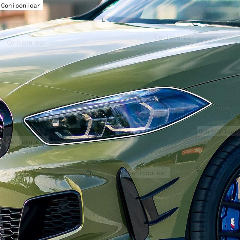 For BMW 1 Series F40 2019-2023 Car Headlight Transparent TPU Protective Cover Film Front Light Tint Change Color Sticker