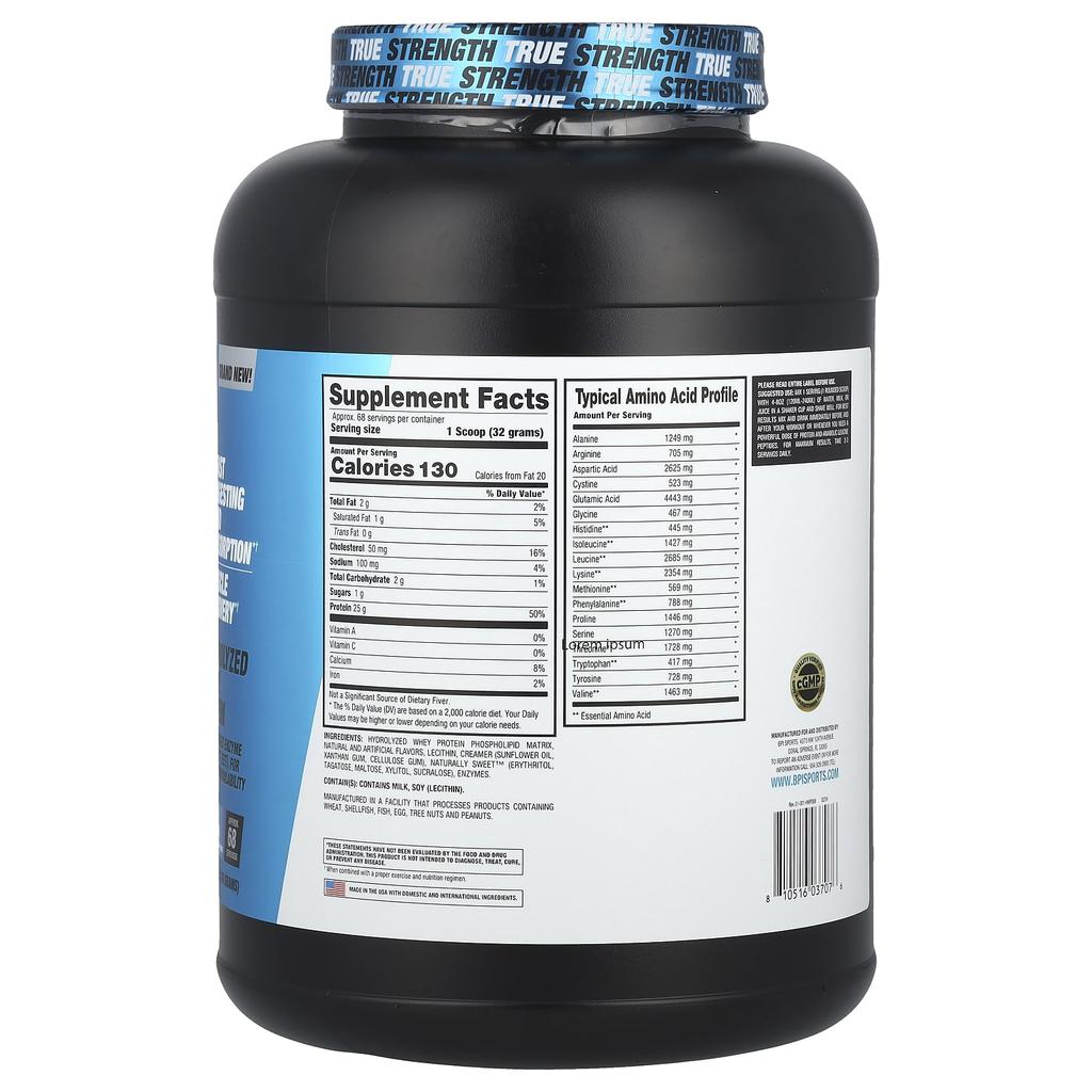 BPI Sports Hydro HD™, Hydrolyzed Whey Protein, Fruit Looper, 4.8 Lb (2,176 G)