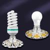 1Pc Diy Accessories E27 Bulb Pendant Lamp Holder Suitable For 220V Voltage Petal Relief Circular Fixed Base Bracket