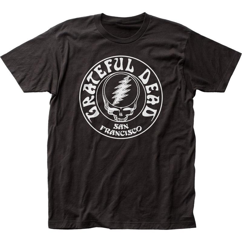 Grateful Dead Opaque Skull Unisex T-shirt Music Classic Concert Band Tee New Black