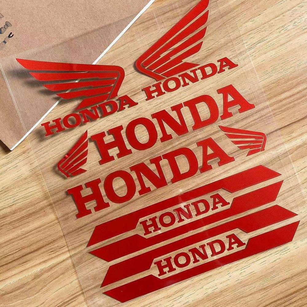 WRS2  Motorcycle Stickers for HONDA Car Logo Reflective Laser Stickers Racing Helmet Decals Tail Box Shock Absorber Decoration