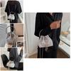 Fashion Solid Color Rhinestone Decoration Women Casual Shoulder Chain Bag For Street Style Womens Fashion