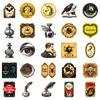 50PCS European Retro Gothic Apothecary Stickers, Creative Graffiti Decals for Laptop, Skateboard & Decoration
