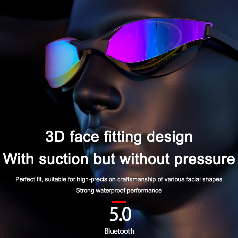 High Definition Waterproof And Anti Fog Adult Swimming Goggles, Professional And Comfortable Electroplated Swimming Goggles