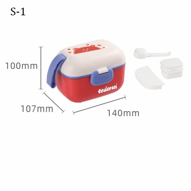 Портативный детский ланч-бокс, детский контейнер для прикорма, контейнер для сухого молока с ложкой, контейнер для хранения продуктов