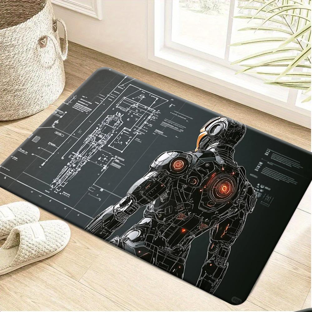 Marvel Printed Doormat with Spider-Man Character Design, Suitable for Living Room, Bedroom, or Game Room Carpet, Indoor/Outdo