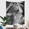 Rapper 2Pac Tupac Amaru Shakur Printed Large Wall Tapestry Indian Buddha Wall Decoration Witchcraft Bohemian Hippie Wall Decor