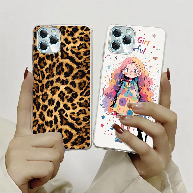 For Blackview A95 A100 A200 Pro A85 Case Protective Cover For Blackview A80S Marble Clear Soft Silicone Phone Case Cat Fundas