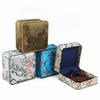 Brocade Fabric Brocade Jewelry Box Exquisite Embroidery Portable Jewelry Holder  For Women