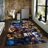 League of Legends Faction Character Print Flannel Rug, Non-Slip, Suitable for Bedroom, Living Room, Children's Room Decoration