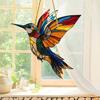 Колибри Украшение для ловца солнца в помещении и на открытом воздухе в саду Акриловое витражное стекло Красочные птицы-духи Настенное подвесное украшение для окна Подвеска-ловец солнца