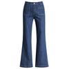 Wide Leg Jeans Women's Autumn Loose Casual Elastic Skinny High Waist Straight Pants Trousers