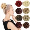Вьющаяся шиньонная булочка для женщин, 9 цветов, роликовый зажим, искусственные аксессуары для волос, головной убор из высокотемпературного волокна