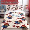3pcs Duvet Cover Set (1*Duvet Cover + 2*Pillowcase, Without Core), Custom Name Paddington Bear Pattern Bedding Set, Home Bedroom Decor Gift