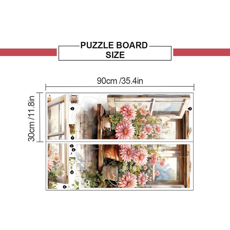 Романтичные цветы на окнах Наклейка на стену Гостиная Стена Коридор Фон Домашнее украшение Настенное искусство Самоклеящиеся водонепроницаемые