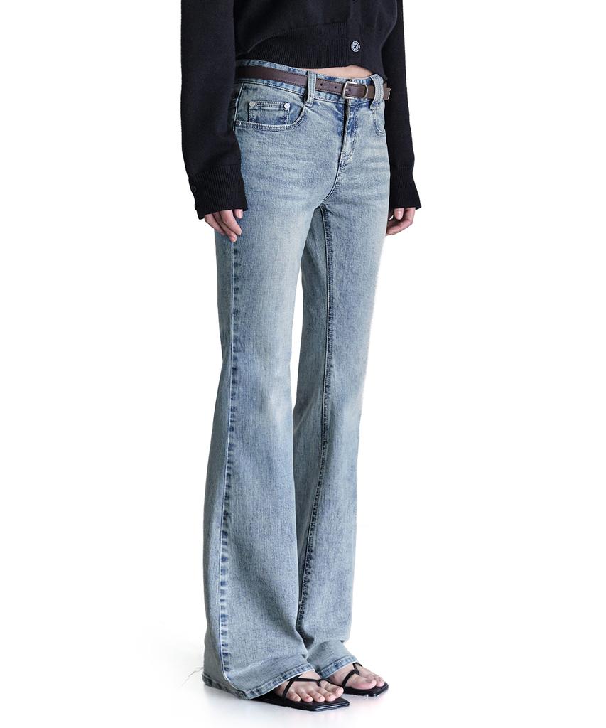 Джинсы с заниженной талией, расклешенные, Signature Slim, Deketeuumeon, Dcwpt006Lblueb