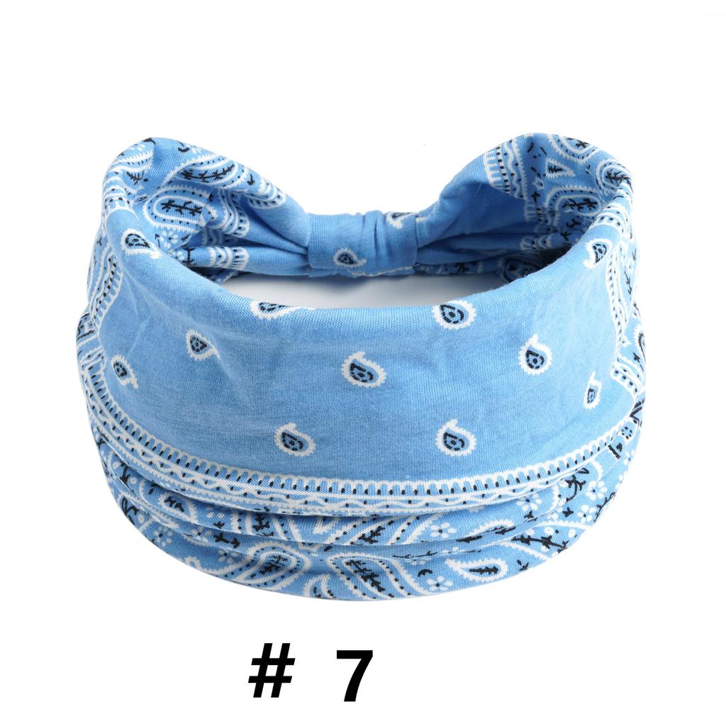 Boho Headbands Wide Knot Hair Scarf Floral Printed Hairband Elastic Turban Headwrap Stretch Head Bands Bandana Fashion Hair Accessories for Women