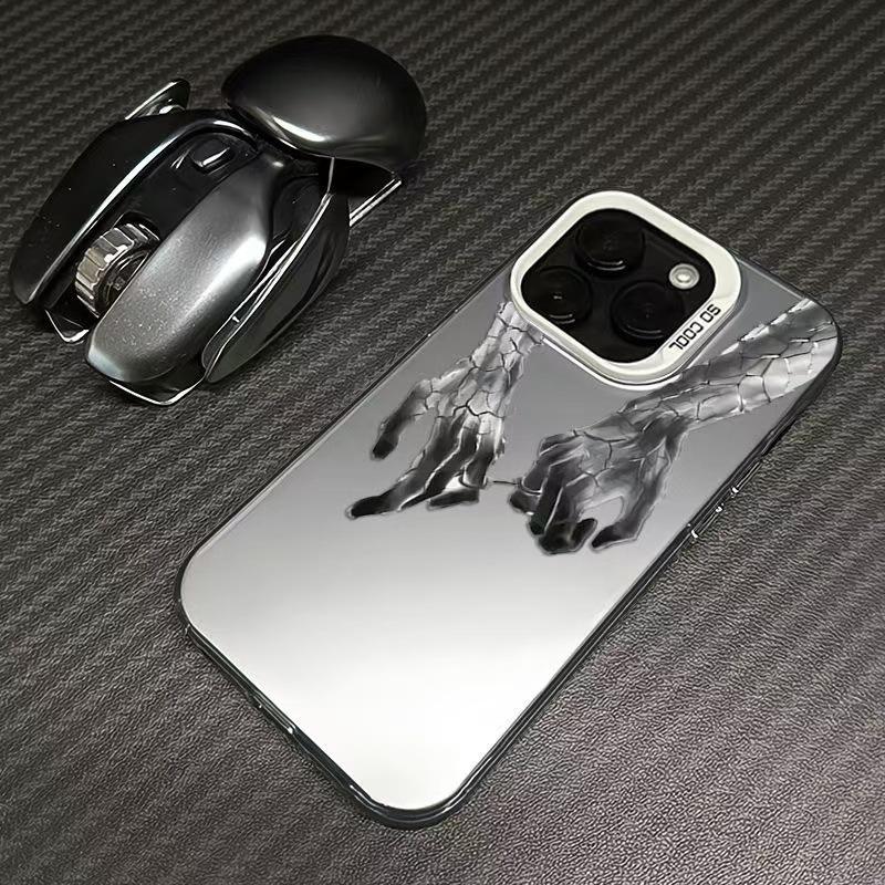 Рука об руку Чехол для iPhone 14, 15, 16 Pro и 17 Креативный трансграничный чехол для телефона