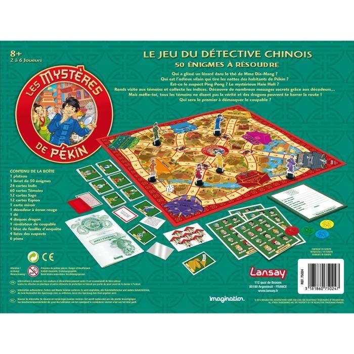 LANSAY - THE MYSTERIES OF BEIJING - Board Game - Original Version - 2 To 6 Players - From 8 Years Old