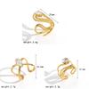 Minimalist Stainless Steel Zirconia Ring For Women With Irregular Shape And Elegant Look